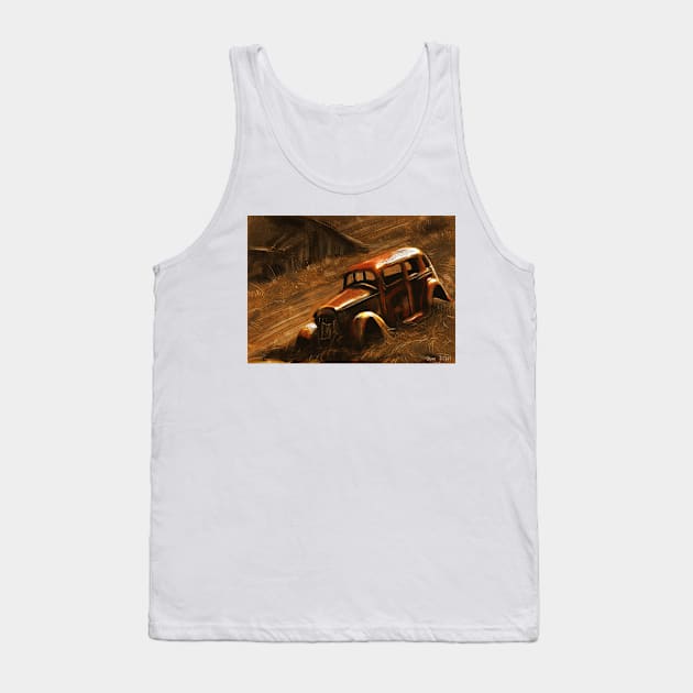 Old Car Tank Top by Artofokan